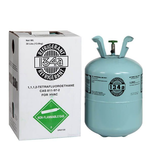 R-134A Refrigerant 30 lb Cylinder – 100% Virgin